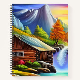 Carnet Nature colorée Paysage rêvé Aquarelle Art