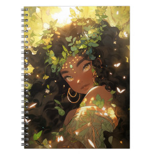 Carnet Nature Déesse Imaginaire afro-américain Art