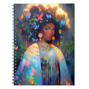 Carnet Nature Déesse Imaginaire afro-américain Art