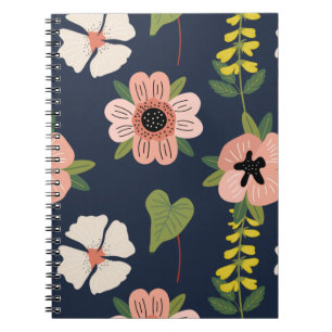 Carnet Nature Fleurs colorées Jolie Aquarelle