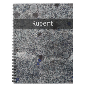 Carnet Nature Géologie Gris Granit Bleu Détails n'importe