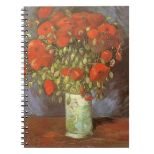Carnet Nature morte de Vincent van Gogh Vase avec des coq