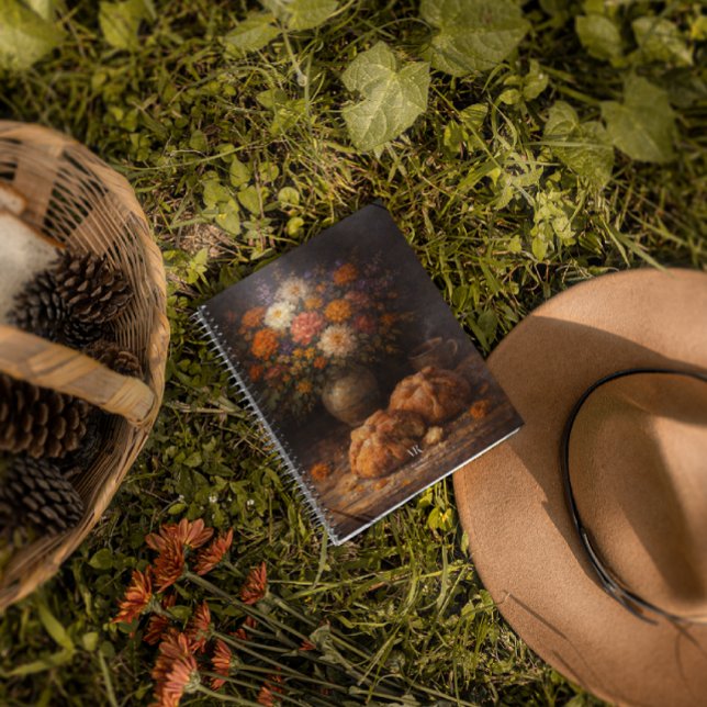 Carnet Nature morte florale de Pan de Muerto | Monogramme (Créateur téléchargé)