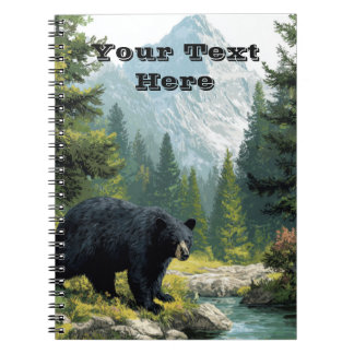 Carnet Nature Ours Noir
