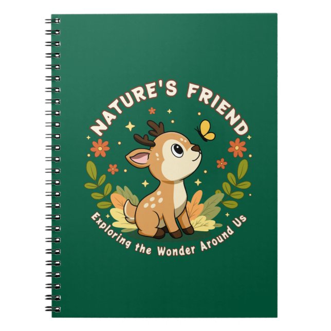 Carnet Nature's Friend Cute Fawn Woodland Animal (Devant)