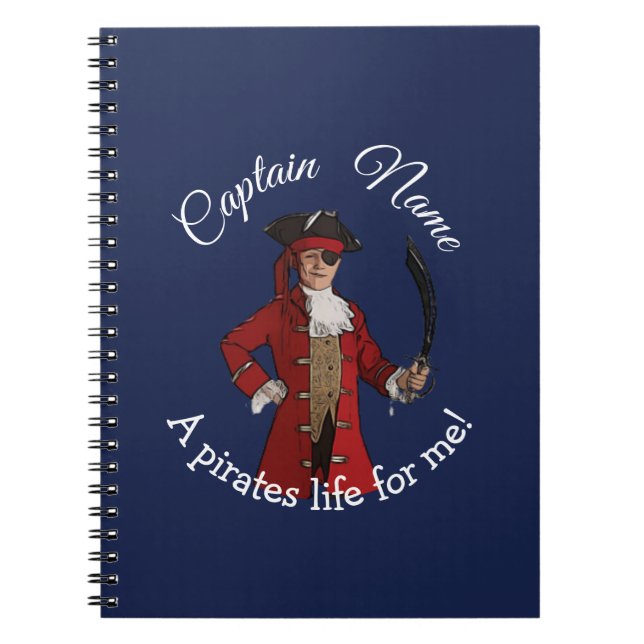 Carnet Nautical Blue Boy Party Pirate (Devant)