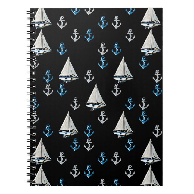 Carnet nautique de bateaux à voile et d'Ancres (Devant)