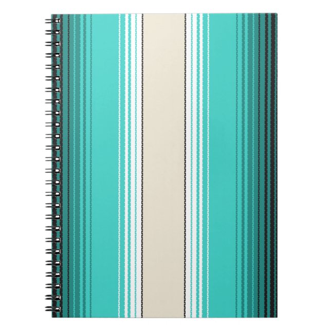 Carnet Navajo Blanc, Turquoise Orange Blanche Mexicaine S (Devant)