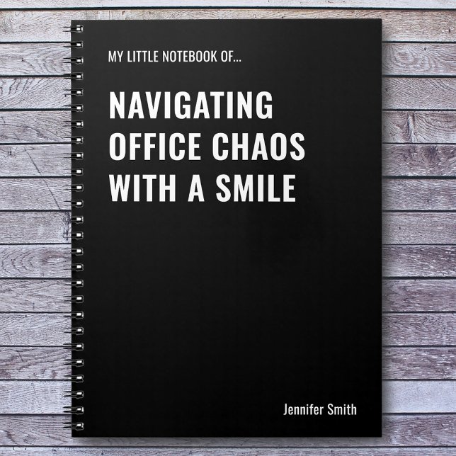Carnet Naviguer dans Office Chaos Drôle Citation (Créateur téléchargé)