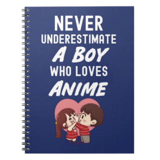 Carnet Navy Blue Anime Lovers Gifts For Boys Kids Kaiwaii