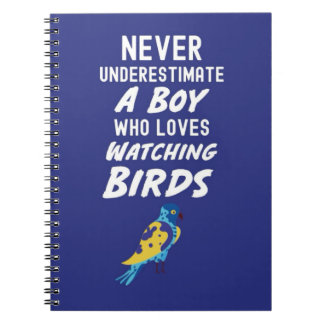 Carnet Navy Blue Bird Watching Gifts For Boys For Kids
