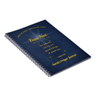 Carnet N'ayez Pas Peur Noël 2026 Écriture Or Typographie
