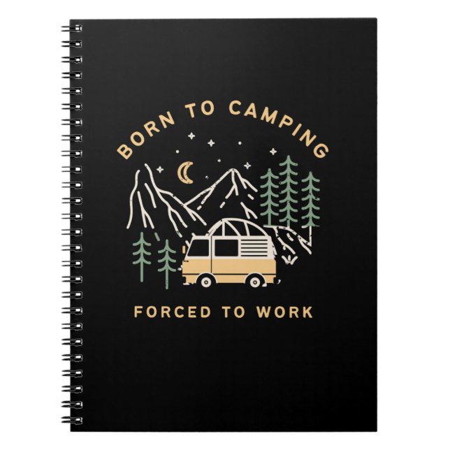 Carnet Né au camp, forcé au travail - Retro Camper Van (Devant)