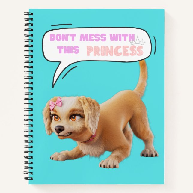Carnet Ne déconnez pas avec cette princesse (Devant)