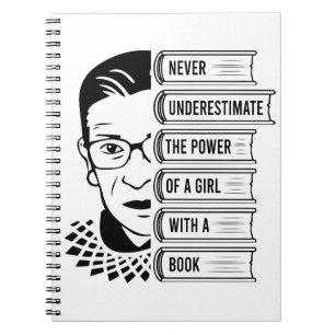 Carnet Ne jamais sous-estimer le pouvoir de la fille avec