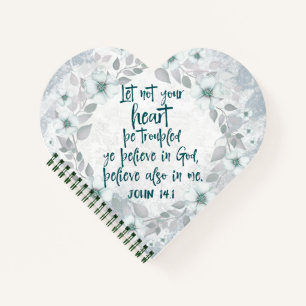 Carnet Ne Laissez Pas Votre Coeur Être Troublé Bible Vers