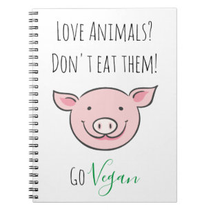 Carnet Ne les mangez pas Vegan avec des animaux de ferme