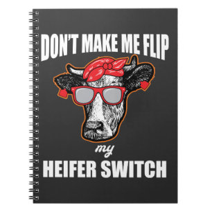 Carnet ne m'incitez pas à renverser ma vache à