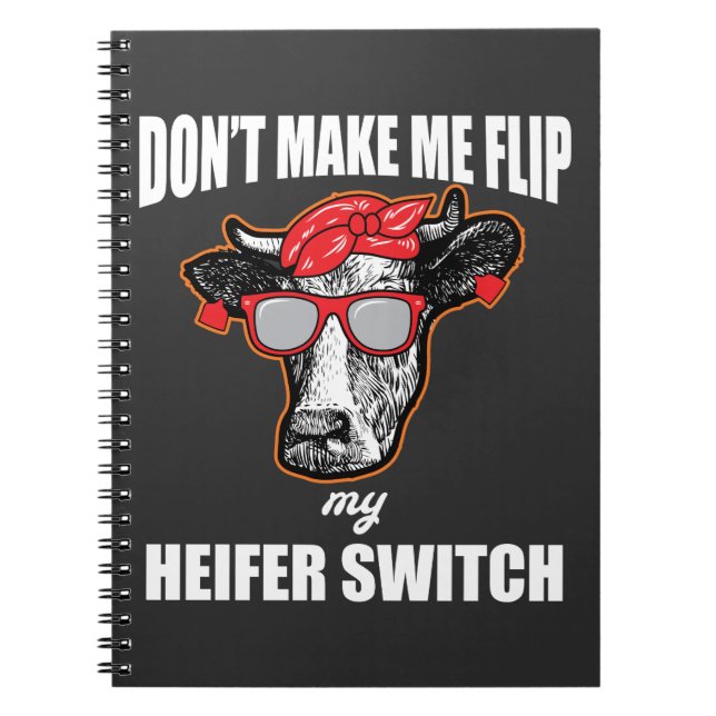 Carnet ne m'incitez pas à renverser ma vache à (Devant)