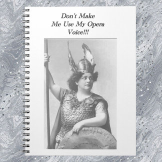 Carnet Ne m'oblige pas à utiliser ma voix Opéra