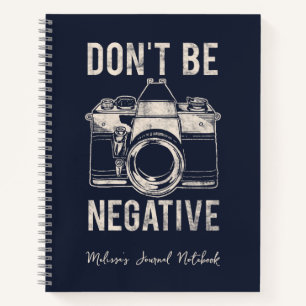 Carnet Ne pas être négatif Photographie Positivity Journa