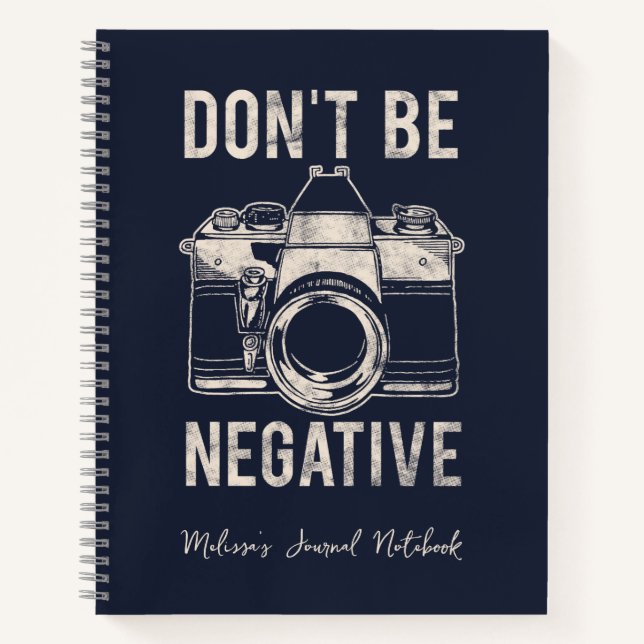 Carnet Ne pas être négatif Photographie Positivity Journa (Devant)