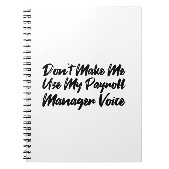 Carnet Ne pas m'obliger à utiliser ma voix du Gestionnair (Devant)