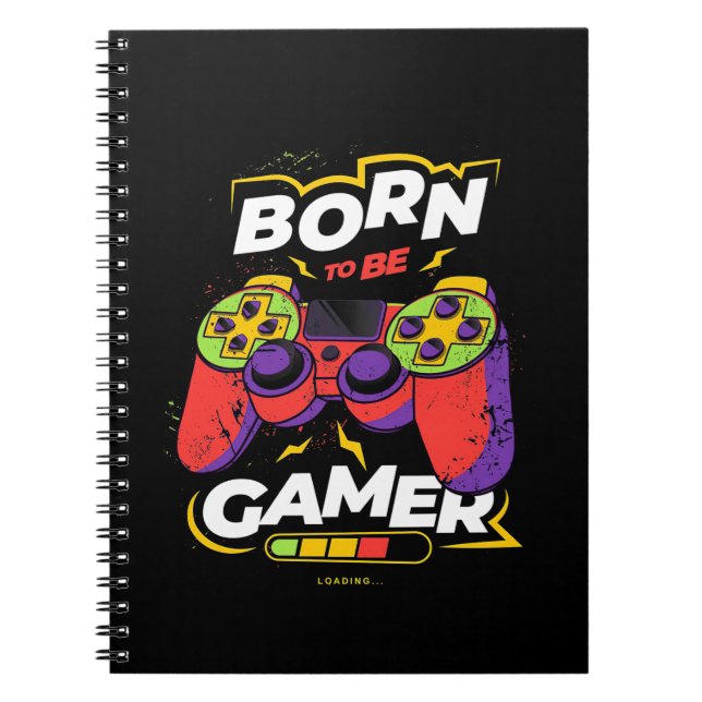 Carnet Né Pour Être Gamer (Devant)