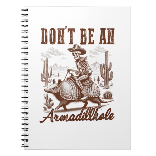 Carnet Ne soyez pas un Armadillhole (Devant)