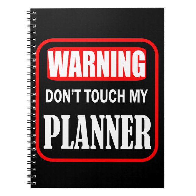 Carnet ne touchez pas à mon agenda (Devant)