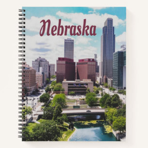 Carnet Nebraska City Skyline Omaha