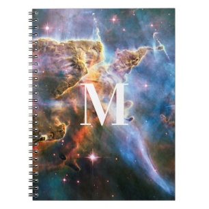 Carnet nébuleuse de galaxie spatiale. Les étoiles de l'un