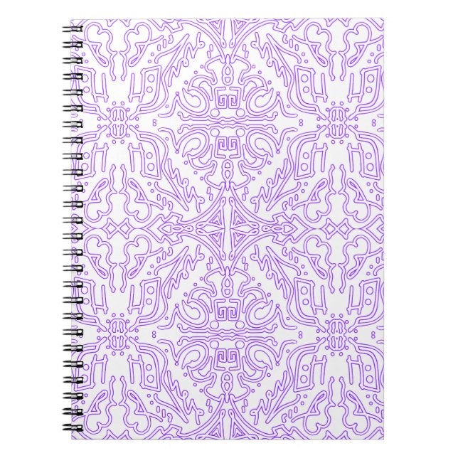 Carnet Nébuleuse Mystique Lilas (Devant)