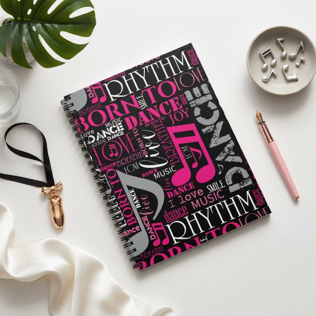 Carnet Née pour danser Pink ID277 (Créateur téléchargé)