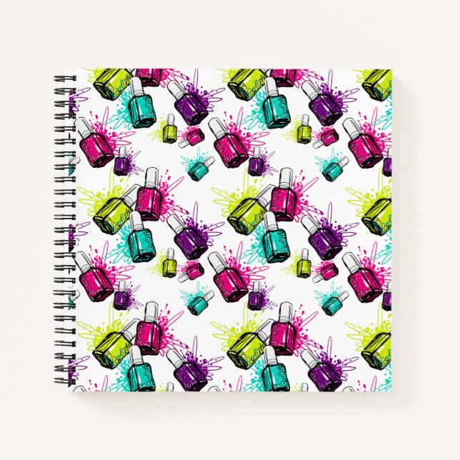 Carnet Neon Nail Motif polonais (Devant)