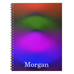 Carnet Neon of Blue, Purple, Green & Orange Ajouter Nom