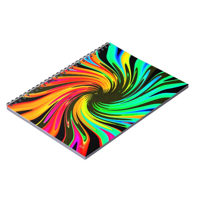 Carnet Neon Whirlpool Galaxy (Côté gauche)