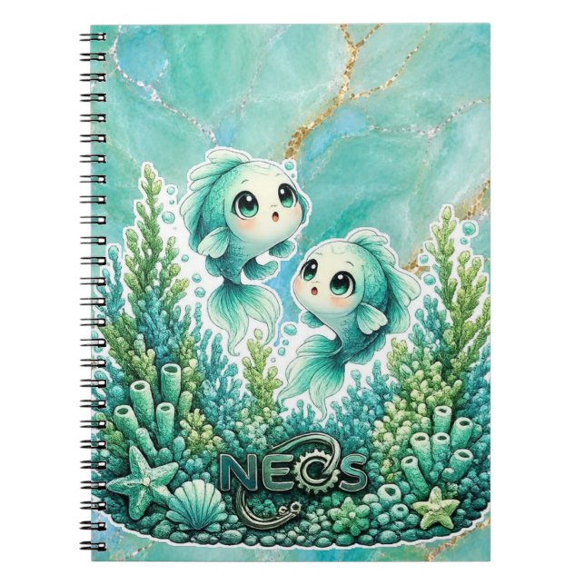 Carnet Neos Kawaii Zodiaque Poissons (Devant)