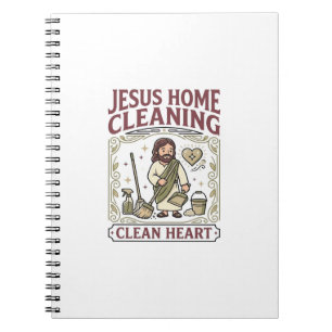 Carnet Nettoyage Maison Jésus Cœur Propre Jésus Maison Ne