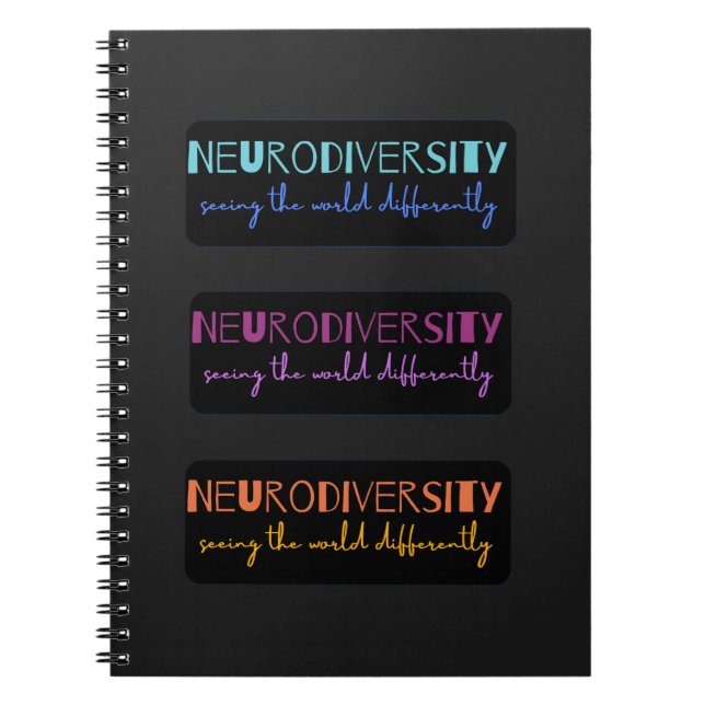 Carnet Neurodiversité colorée (Devant)
