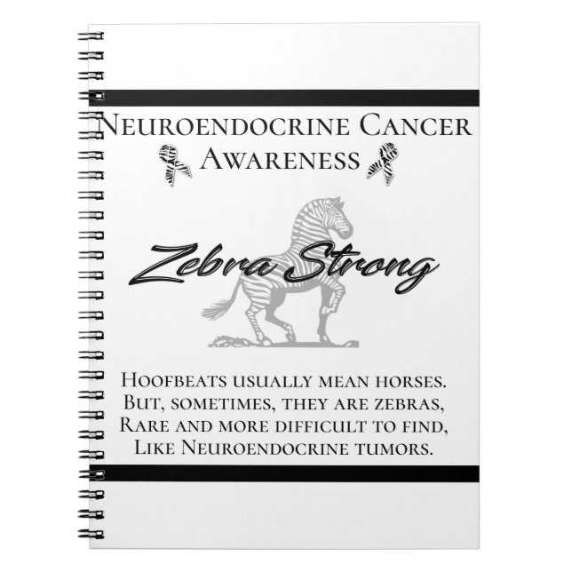 Carnet Neuroendocrine Cancer Sensibilisation Zebra Fort (Devant)