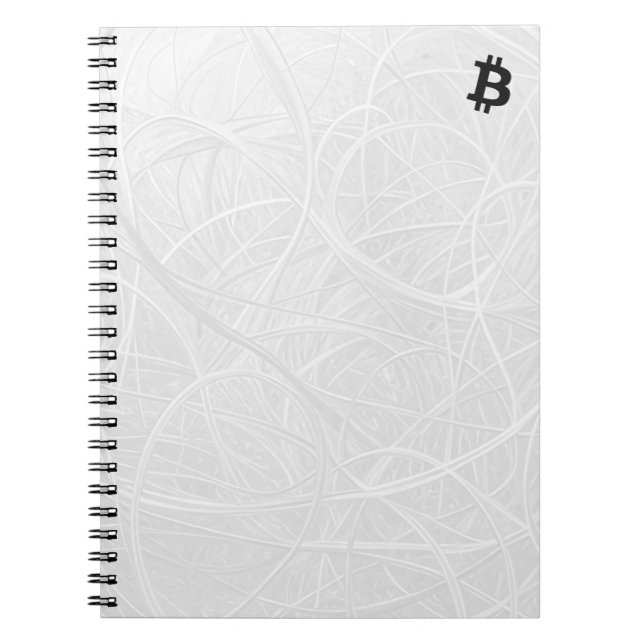 Carnet Neurone Bitcoin Blanc (Devant)