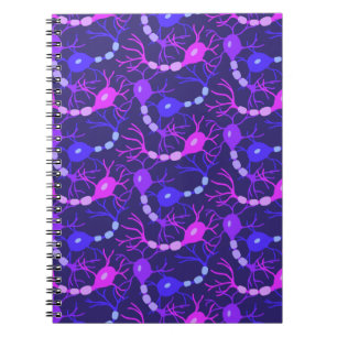 Carnet Neurones Connectés Néon Violet