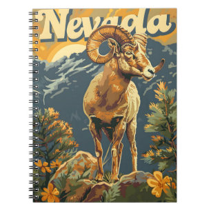 Carnet Nevada Bighorn Sheep Vintage