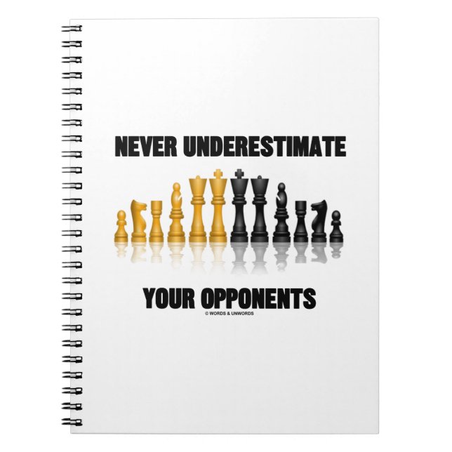 Carnet Never Underestimate Your Opponents (Devant)
