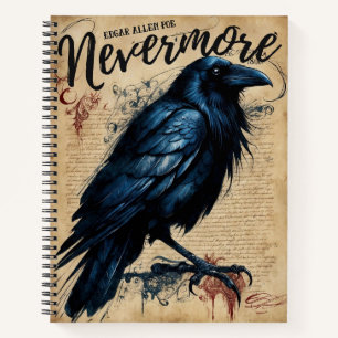 Carnet NEVERMORE Edgar Allen Poe Crow