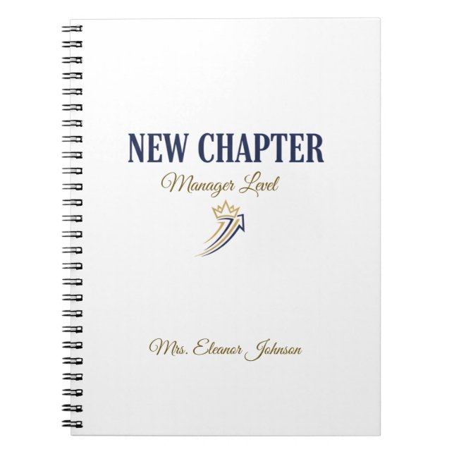 Carnet New Chapter Manager Level Personalized (Devant)
