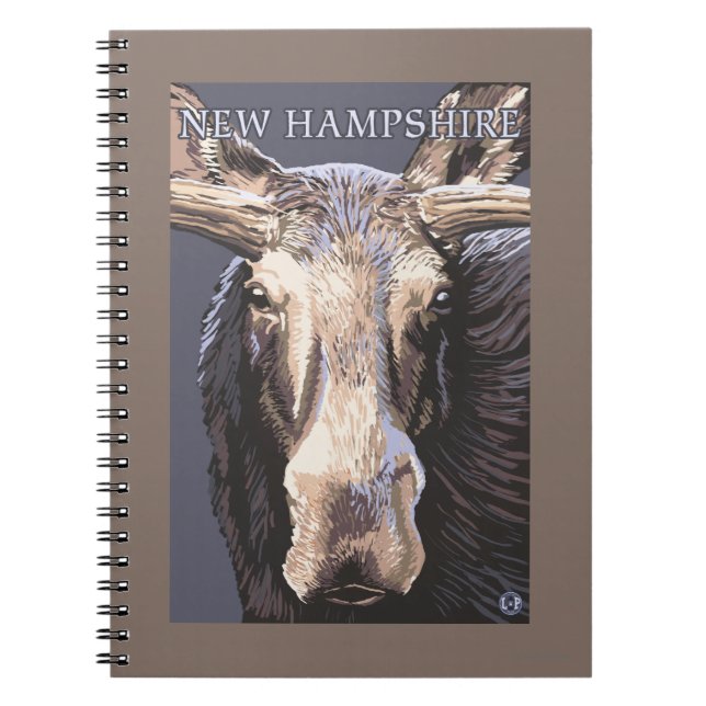 Carnet New HampshireMoose près (Devant)