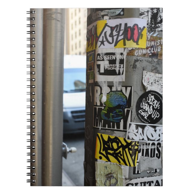 Carnet New York City Gritty Urban Street Art Photographie (Devant)