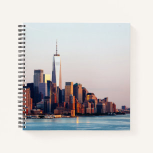 Carnet New York Sunset Skyline Vue du World Trade Center